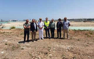 Port of Bari - completion of the port facilities in the Pizzoli Marisabella area, start of dredging in very hard rock" - Visit by the Commander of the Maritime Directorate of Bati Rear Admiral Vincenzo Leone and the President of the AdSP MAM Prof. Ugo Patroni Griffi