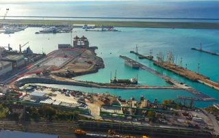 The first part of the yards of the new dock for shipbuilding use inside the Petroleum Port of Genoa Sestri Ponente was delivered ha to the Client